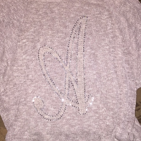 A pearl and sequins a initial sweater - Picture 2 of 4